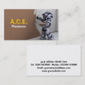 Carte de visite de plâtriers (Devant / Derrière)