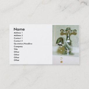 Carte de visite de plomberie