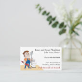 Carte de visite de plomberie (Debout devant)