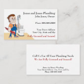 Carte de visite de plomberie (Devant / Derrière)