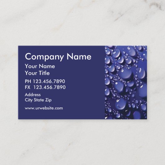 Carte de visite de plomberie (Devant)