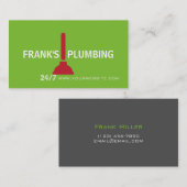Carte de visite de plomberie (Devant / Derrière)