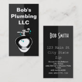 Carte de visite de plomberie (Devant / Derrière)