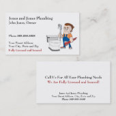 Carte de visite de plomberie (Devant / Derrière)