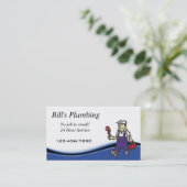 Carte de visite de plomberie (Debout devant)