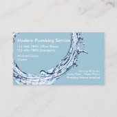 Carte de visite de plomberie (Devant)