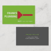 Carte de visite de plomberie (Devant / Derrière)