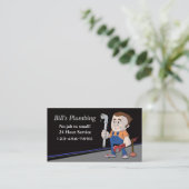 Carte de visite de plomberie (Debout devant)