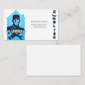 carte de visite de plomberie de réparation uniform (Devant / Derrière)