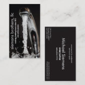 carte de visite de plomberie de robinet (Devant / Derrière)