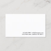 Carte de visite de plomberie moderne Blue Corner (Dos)