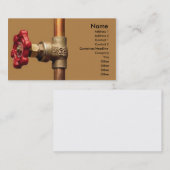 Carte de visite de plombier (Devant / Derrière)