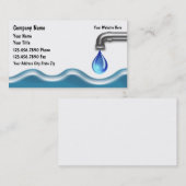 Carte de visite de plombier (Devant / Derrière)