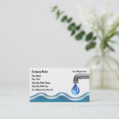 Carte de visite de plombier (Debout devant)