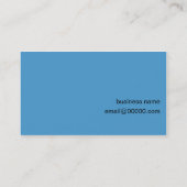 carte de visite de plombier (Dos)