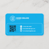 Carte de visite de plombier avec logo et code QR (Dos)