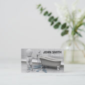 Carte de visite de plombiers (Debout devant)