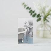 Carte de visite de plombiers (Debout devant)