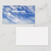 Carte de visite de plongée Sky (Devant / Derrière)