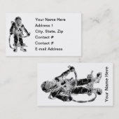 Carte de visite de plongeur de mer profonde (Devant / Derrière)