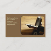 carte de visite de plume (Dos)