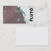 Carte de visite de Pluton de ski (Devant / Derrière)