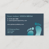 Carte de visite de podiatrie (Dos)