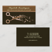 carte de visite de poils (Devant / Derrière)