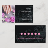 Carte de visite de poinçon de fidélité de client (Devant / Derrière)