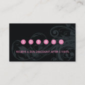 Carte de visite de poinçon de fidélité de client (Dos)