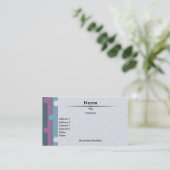 Carte de visite de poinçonnage papier (Debout devant)