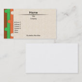 Carte de visite de poinçonnage papier (Devant / Derrière)