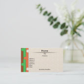 Carte de visite de poinçonnage papier (Debout devant)