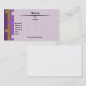 Carte de visite de poinçonnage papier (Devant / Derrière)