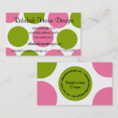 Carte de visite de point de polka (Devant / Derrière)