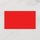 Carte de visite de point de Polka rouge brillant (Dos)