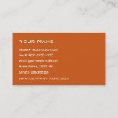 Carte de visite de pointe (Dos)