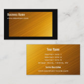 Carte de visite de pointe (Devant / Derrière)