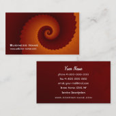 Carte de visite de pointe de torsion moderne (Devant / Derrière)