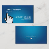 Carte de visite de pointe de Web de pointeur de la (Devant / Derrière)