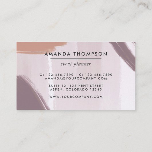 Carte de visite de pointes géométriques tendance (Dos)