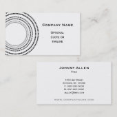 Carte de visite de points Carrés funky (Devant / Derrière)