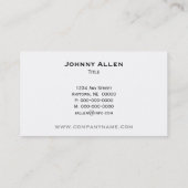 Carte de visite de points Carrés funky (Dos)