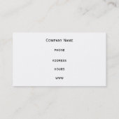 Carte de visite de points de charbon (Dos)