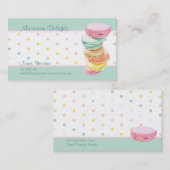 Carte de visite de points Macarons (Devant / Derrière)