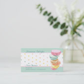 Carte de visite de points Macarons (Debout devant)