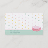 Carte de visite de points Macarons (Dos)