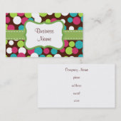 Carte de visite de points vifs (Devant / Derrière)