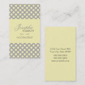 Carte de visite de pois (Devant / Derrière)