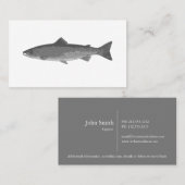carte de visite de poisson gris (Devant / Derrière)
